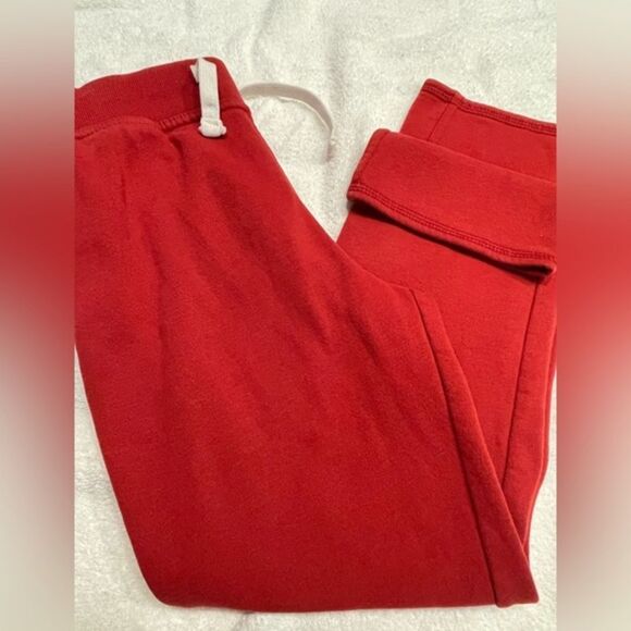 Medium 10/12 Urban Pipeline red fleece 2-pocket pull on athletic pants bottoms - Picture 6 of 12
